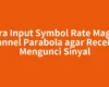 Cara Input Symbol Rate Magna Channel Parabola agar Receiver Mengunci Sinyal