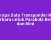 Berapa Data Transponder RTV Terbaru untuk Parabola Besar dan Mini